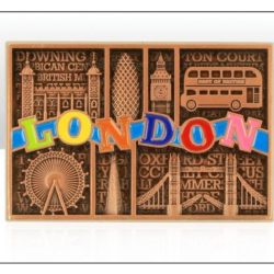 London Bronze Cast Metal Magnet