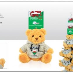 Wales Grey Hoodie Soft Toy 9.5cm with clip