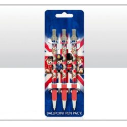 British Bears Wavy Clip Pen Set of 3