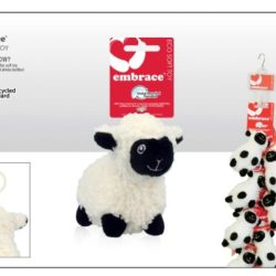 Black Face Sheep Soft Toy 9.5cm with clip
