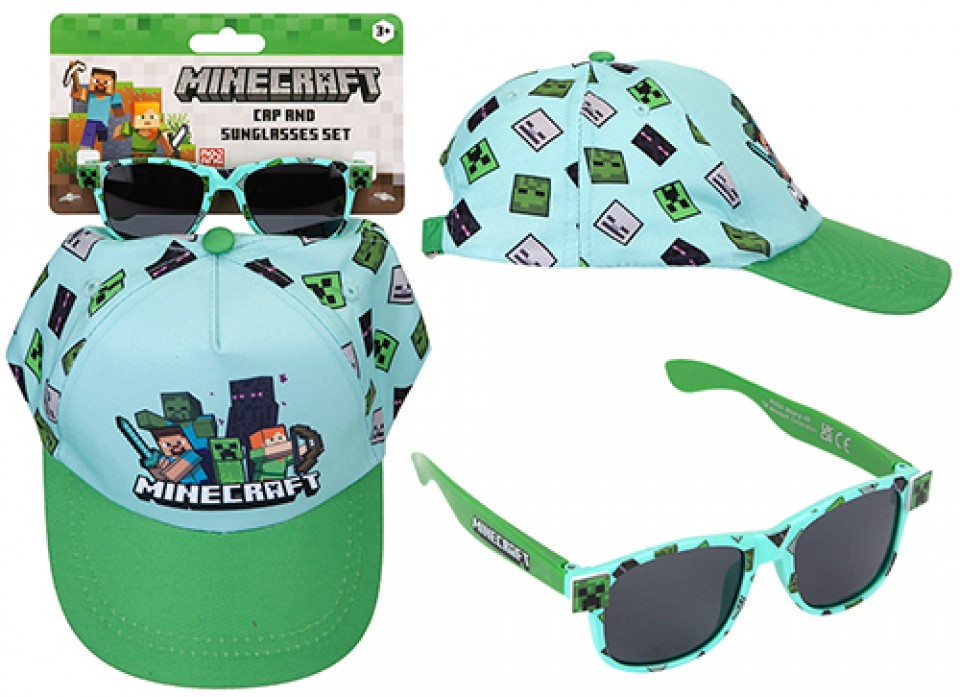 MINECRAFT CAP & SUNGLASSES