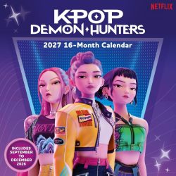 K-POP DEMON HUNTERS 2027 Square Wall Calendar 30x30cm