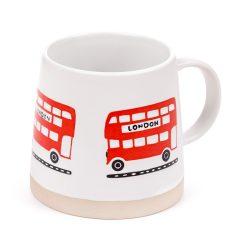 London Souvenir Red Bus Tapered Stoneware Mug
