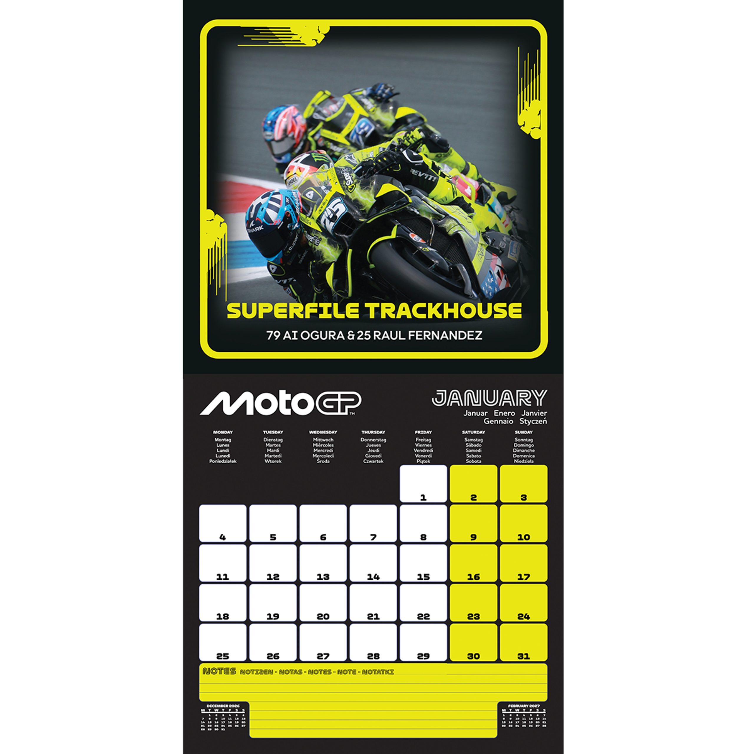 MOTO GP 2027 30x30 SQUARE CALENDAR - Image 3