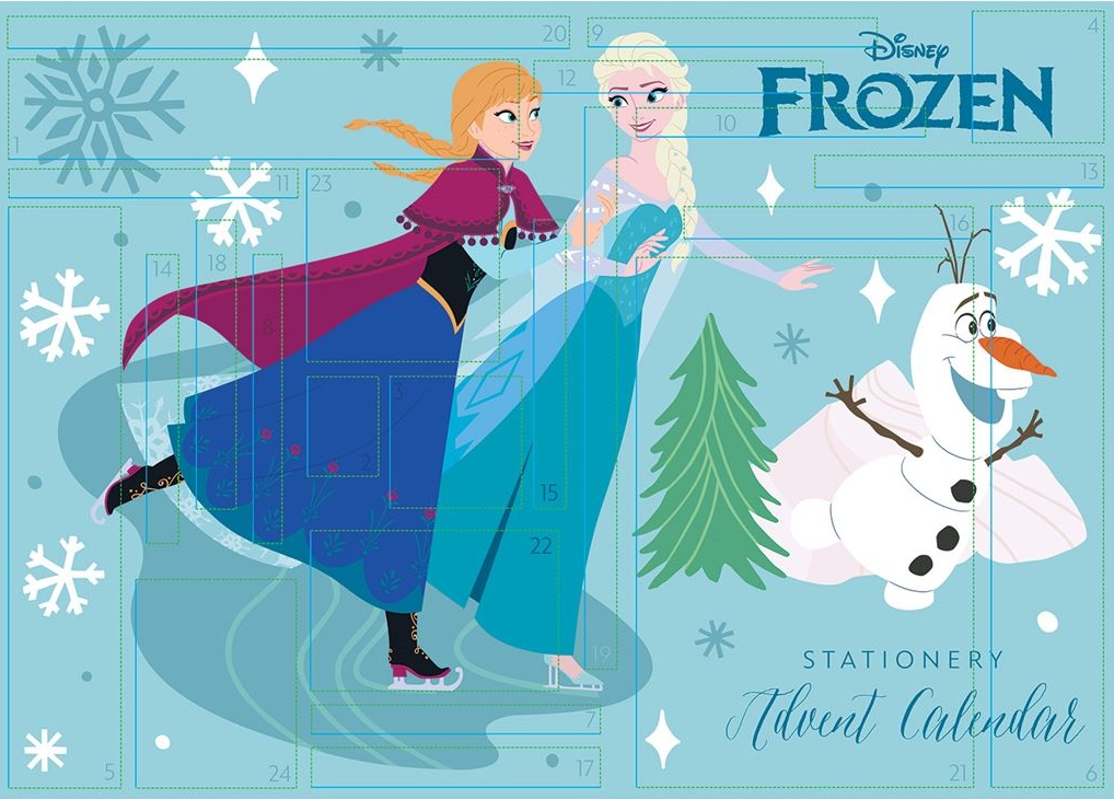 FROZEN ADVENT CALENDAR STATIONERY SET