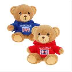 15cm Eco Windsor Bear with Hoodie 2 Asstd