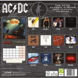 AC/DC (ALBUMS) 2027 30×30 SQUARE CALENDAR