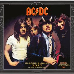AC/DC (ALBUMS) 2027 30×30 SQUARE CALENDAR
