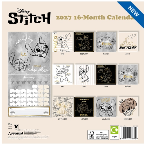 STITCH 2027 (Life is Better with Stitch) 30x30 SQUARE - Image 3