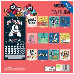 MICKEY & FRIENDS 2027 30×30 SQUARE CALENDAR