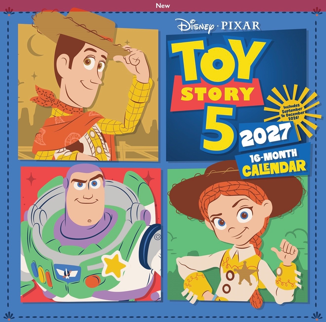 TOY STORY 5 2027 30x30 SQUARE CALENDAR